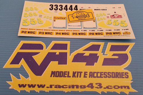 Decal subaru impreza wrc - 1/24,
