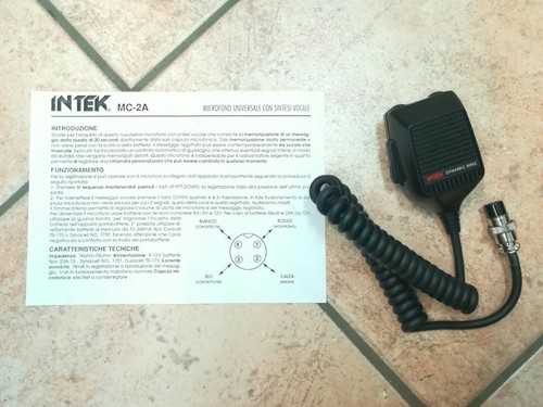 Intek microfono - intek, mc-2a