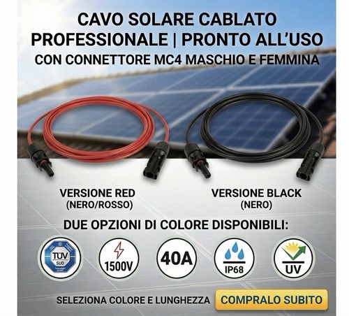 Cavo cablato solare - cavo,